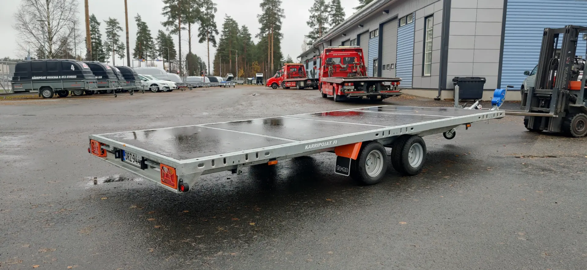 Jarrullinen Kärripojat-lavetti vuokralle Joensuusta